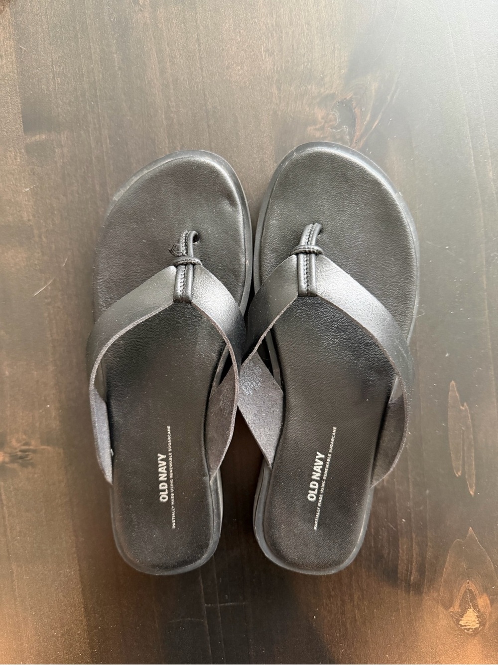 Old Navy Platform Flip Flops - Black